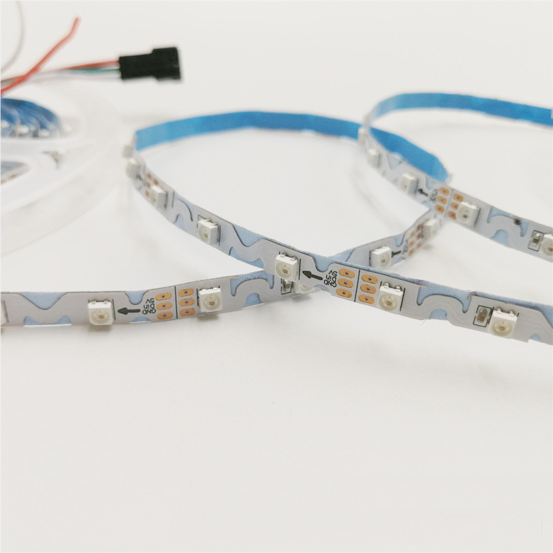 SK6805(Similar to SK6812) SMD2427 S Shape 60LEDS/M DC5V Ultra Slim 5MM-Wide Digital Intelligent Addressable LED Strip Lights SK6805(Similar to SK6812) SMD2427 S Shape 60LEDS/M DC5V Ultra Slim 5MM-Wide Digital Intelligent Addressable LED Strip Lights